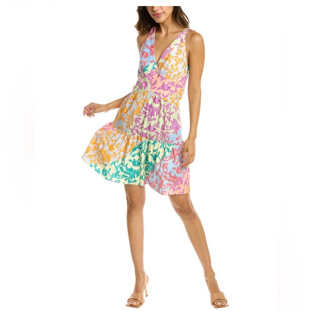 Floral Multicolor Sleeveless Dress